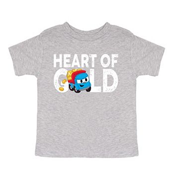 Leo the Truck Heart of Gold - Toddler Short Sleeve Graphic T-Shirt