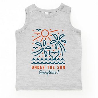 Under The Sun Everytime Palm Trees - Youth Tank Top