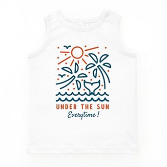 Under The Sun Everytime Palm Trees - Youth Tank Top