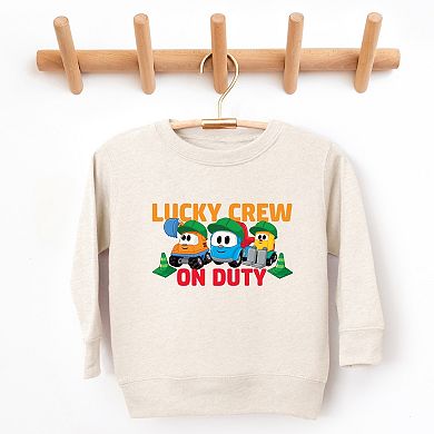 Leo the Truck Lucky Crew On Duty - Toddler Graphic Sweatshirt