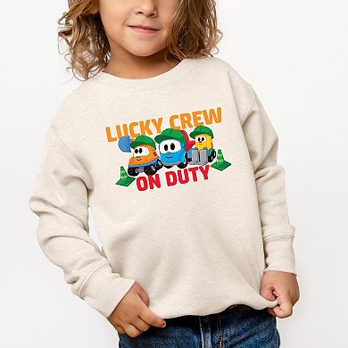 Leo the Truck Lucky Crew On Duty - Toddler Graphic Sweatshirt