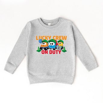 Leo the Truck Lucky Crew On Duty - Toddler Graphic Sweatshirt
