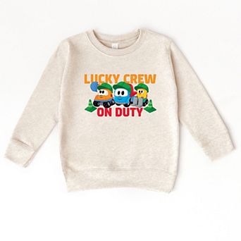 Leo the Truck Lucky Crew On Duty - Toddler Graphic Sweatshirt