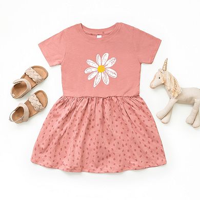 Daisy Distressed - Toddler Graphic Dress