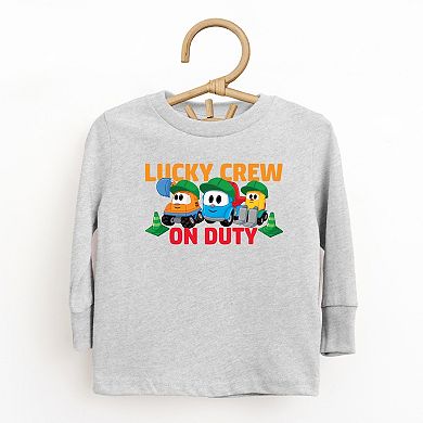 Leo the Truck Lucky Crew On Duty - Toddler Long Sleeve Graphic Tee