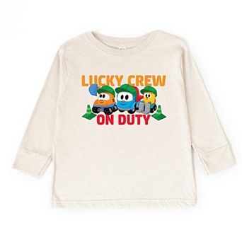 Leo the Truck Lucky Crew On Duty - Toddler Long Sleeve Graphic Tee