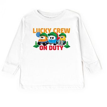 Leo the Truck Lucky Crew On Duty - Toddler Long Sleeve Graphic Tee
