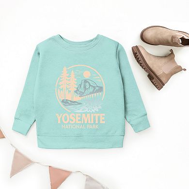 Yosemite National Park Two-Toned Circle - Youth Graphic Sweatshirt