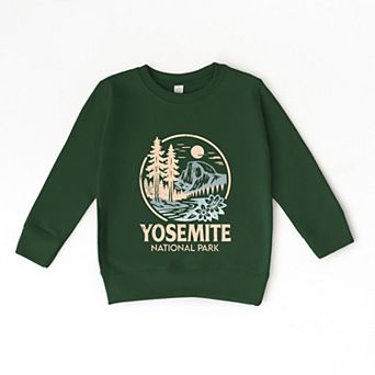 Yosemite National Park Two-Toned Circle - Youth Graphic Sweatshirt