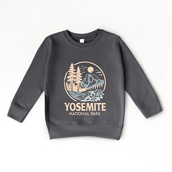 Yosemite National Park Two-Toned Circle - Youth Graphic Sweatshirt