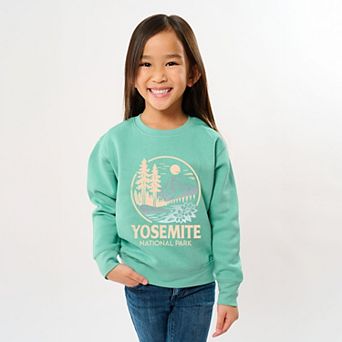 Yosemite National Park Two-Toned Circle - Youth Graphic Sweatshirt