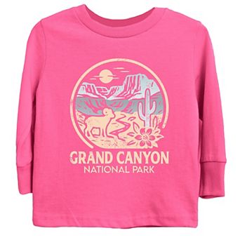 Grand Canyon National Park Two-Toned Circle - Youth Long Sleeve Graphic T-Shirt