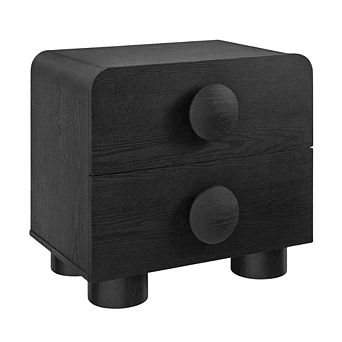 2-Drawer Nightstand with Modern Design and Sturdy Construction