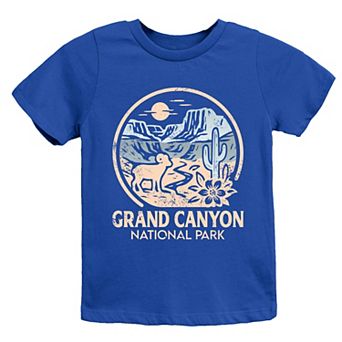 Grand Canyon National Park Two-Toned Circle - Youth Short Sleeve Graphic T-Shirt