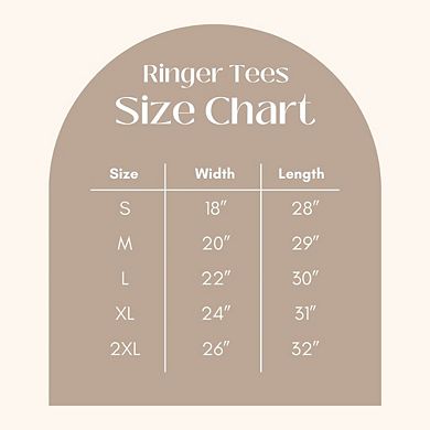 Baseball Sideline Social Club - Women's Ringer Graphic T-Shirt