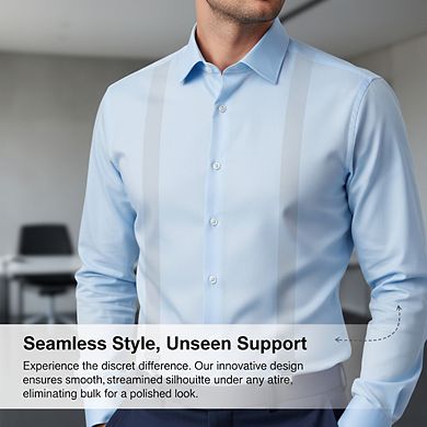 Hidden Suspenders for Men with 3-Point Belt Loop to Wear Under Clothes