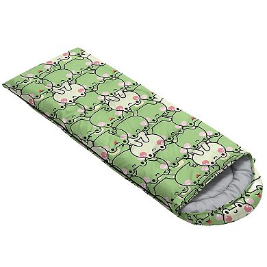 3-Season Lightweight Waterproof Adult Camping Sleeping Bag: Microfiber, Compact, & Versatile