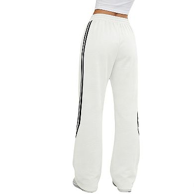 Women's Relaxed Fit Wide Leg Pants with Drawstring Waist Casual Straight Cut Sweatpants