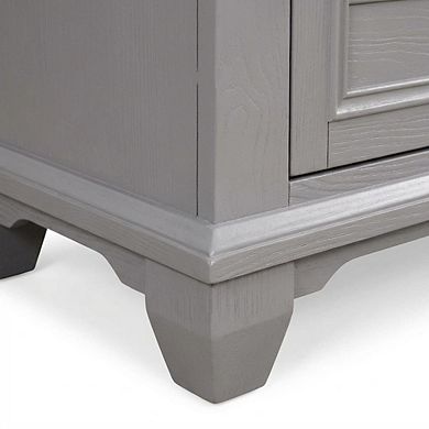 Wood Nightstand with Single Drawer and Modern Design