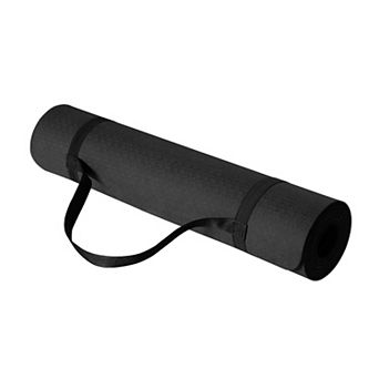 1/4 Inch Thick TPE Yoga Mat with Carrying Strap Non-Slip Exercise Mat