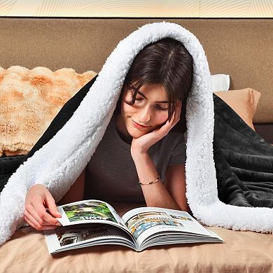 Heavy Thick Blanket Sherpa Fleece Super Soft Plush for Bed