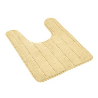 U-Shaped Non-Slip Toilet Mat Absorbent Velvet Bathroom Rug