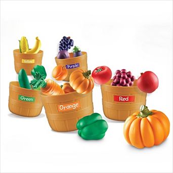 Farmers Market Color Sorting Set Play Food and Stacking Toys