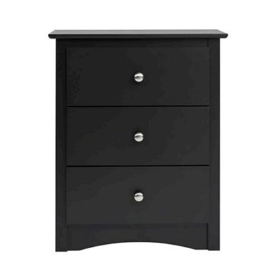 3-Drawer Nightstand with Modern Design and Spacious Storage
