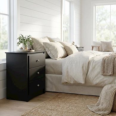 3-Drawer Nightstand with Modern Design and Spacious Storage