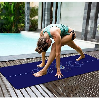 TPE Yoga Mat 6mm Extra Thick Non-Slip 72"x24" with Carrying Bag for Pilates Floor Workout