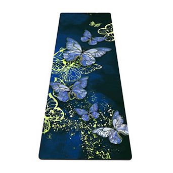 TPE Yoga Mat 6mm Extra Thick Non-Slip 72"x24" with Carrying Bag for Pilates Floor Workout
