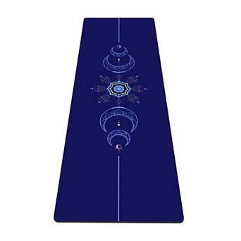 TPE Yoga Mat 6mm Extra Thick Non-Slip 72"x24" with Carrying Bag for Pilates Floor Workout