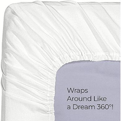 Queen Fitted Sheet - Bottom Sheet - Deep Pocket - Soft Microfiber - Shrinkage -1 Fitted Sheet Only