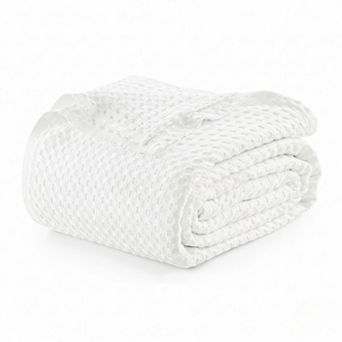 Cotton Waffle Blanket Soft Lightweight and Breathable for All Season