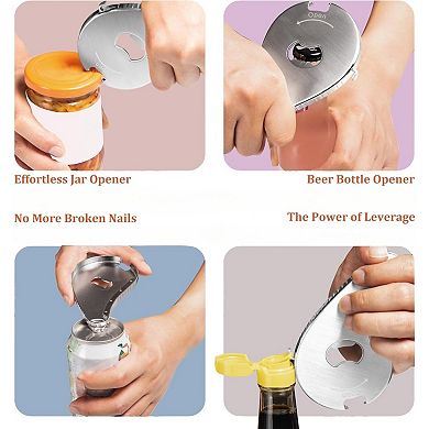 Easy Twist Jar Opener for Weak Hands with Pull Tab Opener