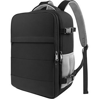 Flight Approved Travel Backpack for Work & Weekends Fits 15.6 Inch Laptop Black