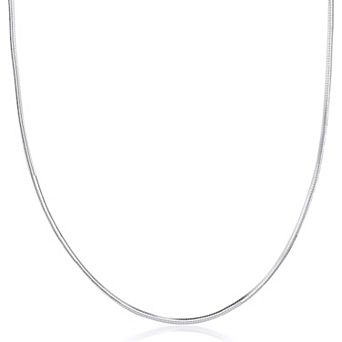 ZUQIETA 925 Sterling Silver 1.5mm Magic 8-Sided Snake Chain for Women, Made in Italy