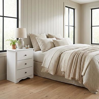 3-Drawer Nightstand with Modern Design and Sturdy Construction