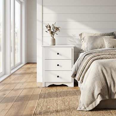 3-Drawer Nightstand with Modern Design and Sturdy Construction
