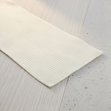 Cashmere Wool Scarf Ultra Soft Ribbed Classic Solid Color