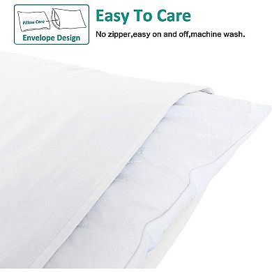 Queen Pillowcase Set - 4 Pack Brushed Microfiber 20x30 Pillowcases - Soft, Wrinkle-Free,20x30 Inches