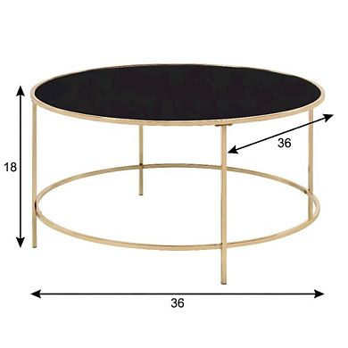Oval Glass Top Coffee Table with Steel Frame Modern Design