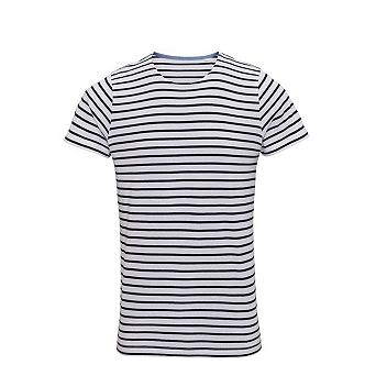 Asquith & Fox Mens Mariniere Coastal Short Sleeve T-Shirt