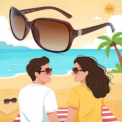 Classic Vintage Sunglasses for Women Men 2 Pack with UV400 Protection