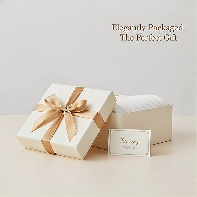 Cream White Fleece Throw Blanket 50x60 Soft Warm Fluffy Striped for Couch