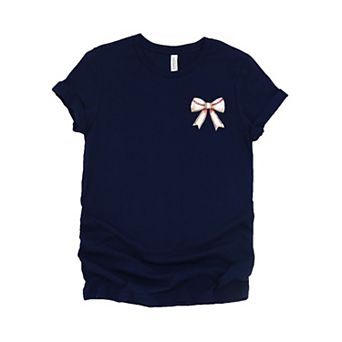 Baseball Game Day Stacked Coquette Front and Back Design - Women's Short Sleeve Graphic T-Shirt