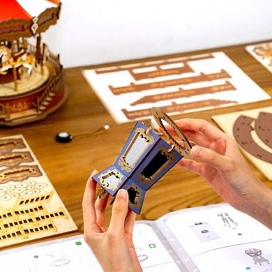 DIY 3D Music Gear Puzzle - Classic Carousel 265 pieces