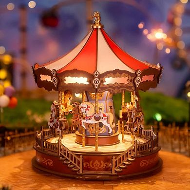 DIY 3D Music Gear Puzzle - Classic Carousel 265 pieces