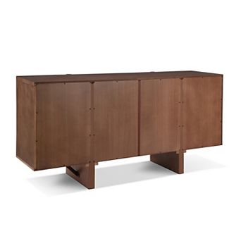 Contemporary Sideboard with 3 Cabinets and Adjustable Shelves by Christopher Knight Home