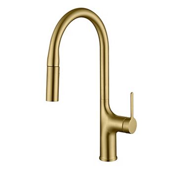 SUMERAIN Pull-Down Kitchen Mixer Tap, Dual Function, Lead-Free Stainless Steel, Deck Mounted
